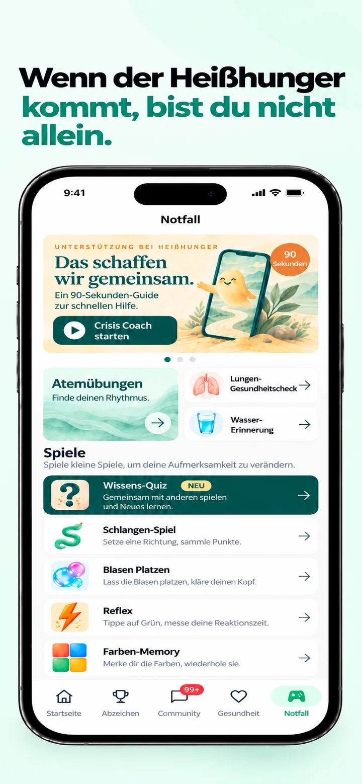 Sigara Savar Store-Bild: Krisenwächter und Atemübungen